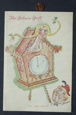 June 11 1935 New York City Gotham Grill Restaurant Swiss Girl