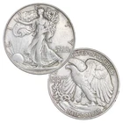 Lot of 2 Walking Liberty Half Dollar Cull