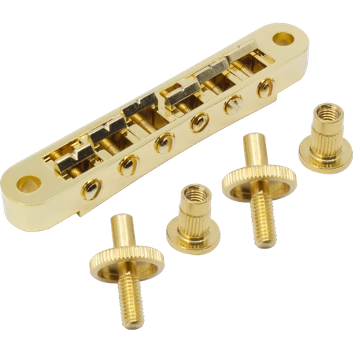 Bridge Set, Nashville Tune-O-Matic, Zinc, Color: Gold