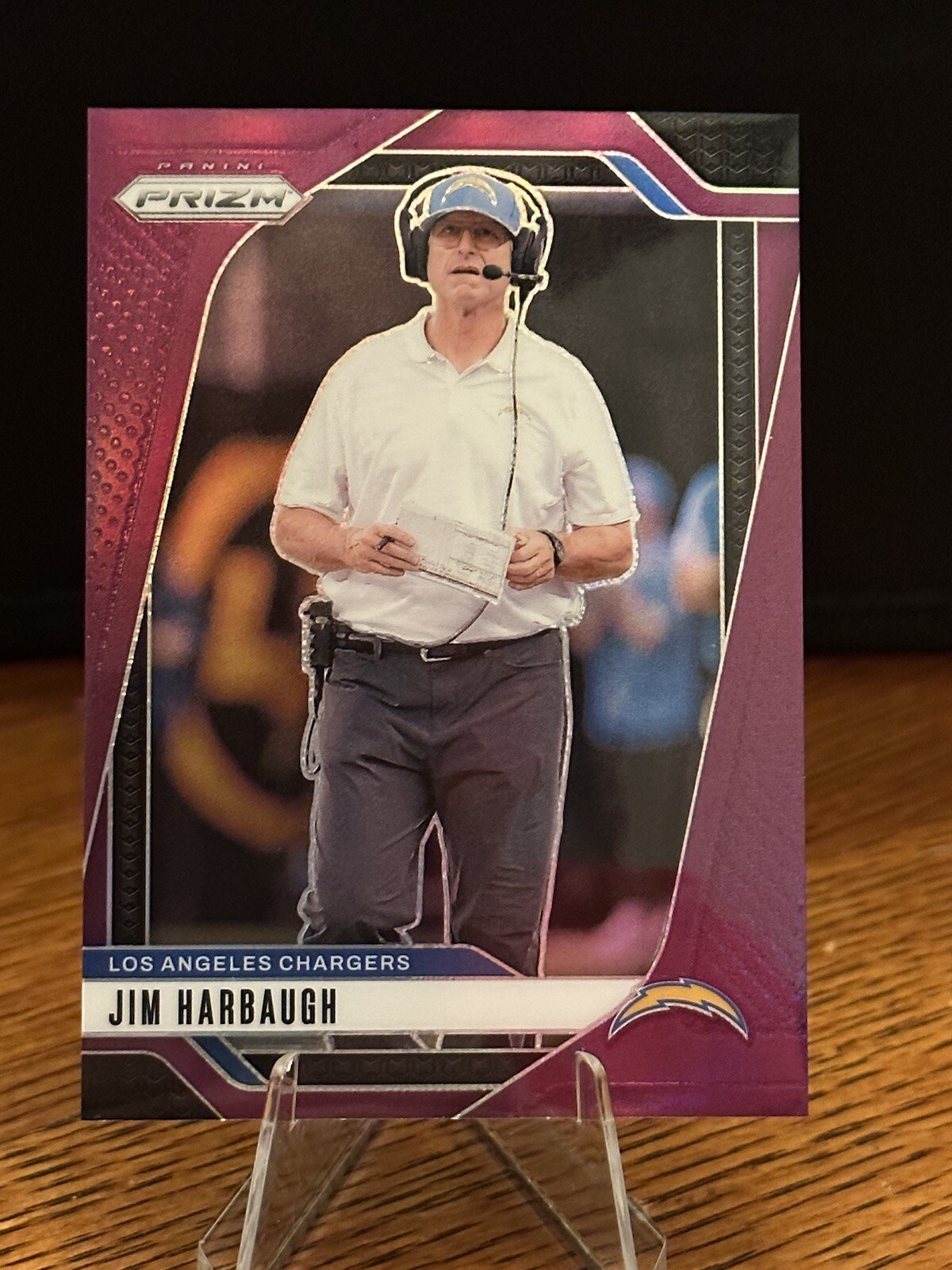 2024 Panini Prizm - Purple Prizm #163 Jim Harbaugh /125