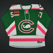2016-17 Meagan Mangene Connecticut Whale Game Worn NWHL Jersey PHF