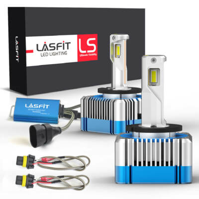 Lasfit D1S D1R D3S D3R LED Headlight High Low Beam HID Xenon Replace Bulbs 6000K