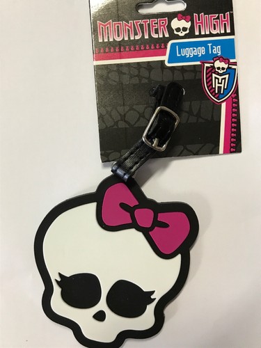 Monster High Luggage Tag w/ Adjustable Strap Skullette with Bow