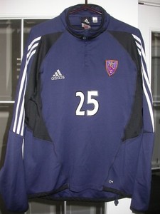 Real Salt Lake 2005 Cabrera Game/Match Used/Worn MLS  Training Zip Sweatshirt