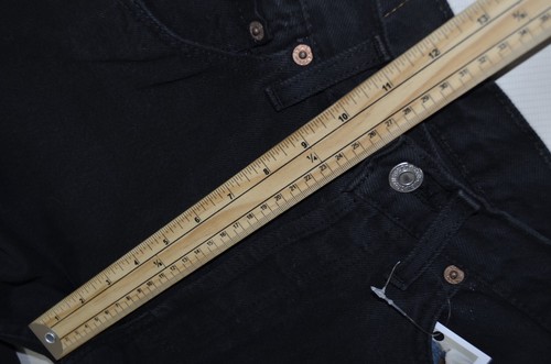 Vintage LEVIS DAMEN 501 SCHWARZ JEANS (Etikett W28) W26 L28 Größe 8 Damen hoch 6501 - Bild 10 von 21