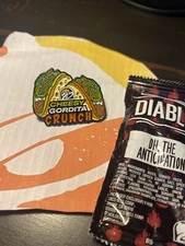 Taco Bell Live Mas Hat Shirt Pin Mild Fire Hot Sauce rare Cheesy Gordita Crunch