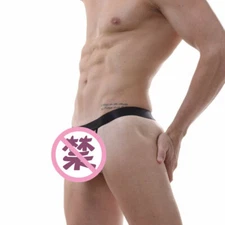 ZONBAILON Men's Underwear Breathable Mesh JJ Pocket Sexy Backless Thong