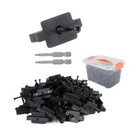 Nylon Black Hidden Fasteners For Composite Decking T Clips (600-Pack)