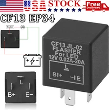Turn Signal Hazard LED Flasher Relay CF14 3Pin JL-02 Fix Fast Hyper-flash Blink