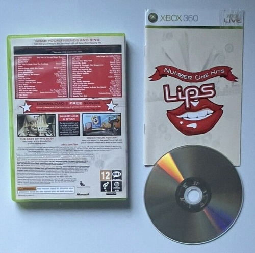 Lips: Number One Hits - Xbox 360 Game - PAL - Tested - With Manual (Ref. 1030) - Picture 2 of 2