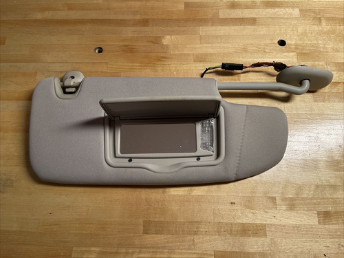 2007-2009 Lincoln MKZ Passenger Sun Visor Sunvisor Gray Illuminated OEM B55008 - Picture 2 of 7