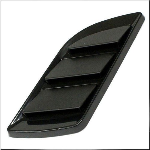 Car HOOD FENDER AIR Scoop Decorative Vent Cover BLACK X 2 PIECES - Picture 2 of 5