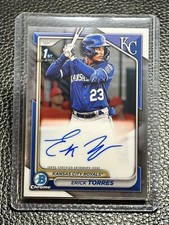 Erick Torres 2024 Bowman Chrome Prospects 1st Bowman Auto KC Royals #CPA-ET