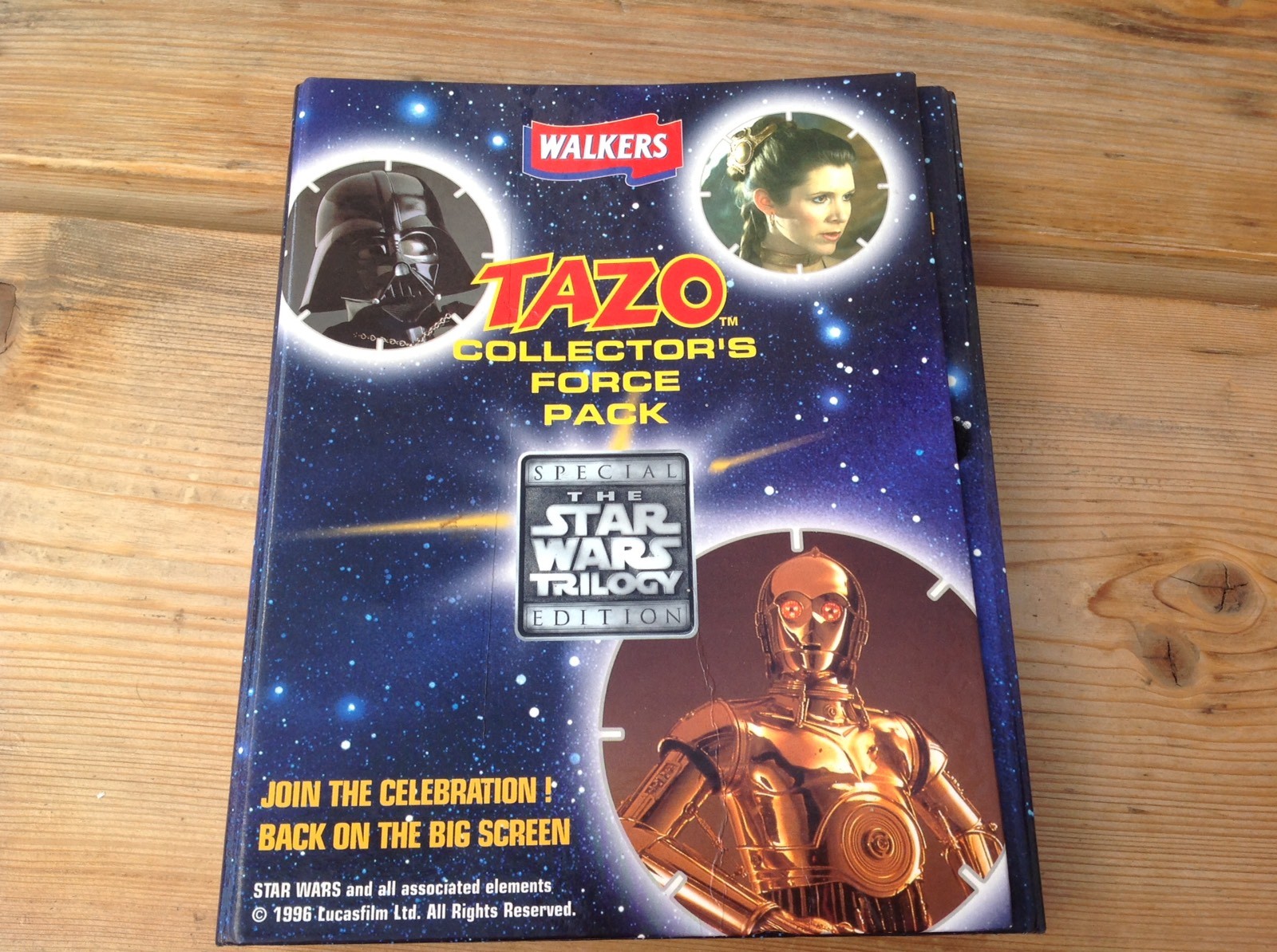 Original Walkers Crisps STAR WARS TAZO Tazos Collectors Force Pack Folder 1996 eBay