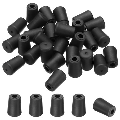Spülbeckenständerfüße,30er Pack 4mm IDx10mm OD Gummifüße zum Schutz,Schwarz