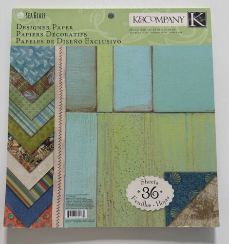 K & Company 12x12 Scrapbook Kit-Variations-Sea Glass, Baby Boy, Poppy Seed, More - Picture 15 of 84