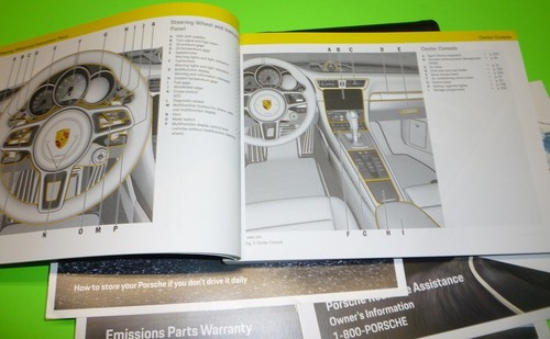 2019 PORSCHE 911 OWNERS MANUAL SET GUIDE 19 +CASE CARRERA S 4S T GTS COUPE CONV - Picture 2 of 3