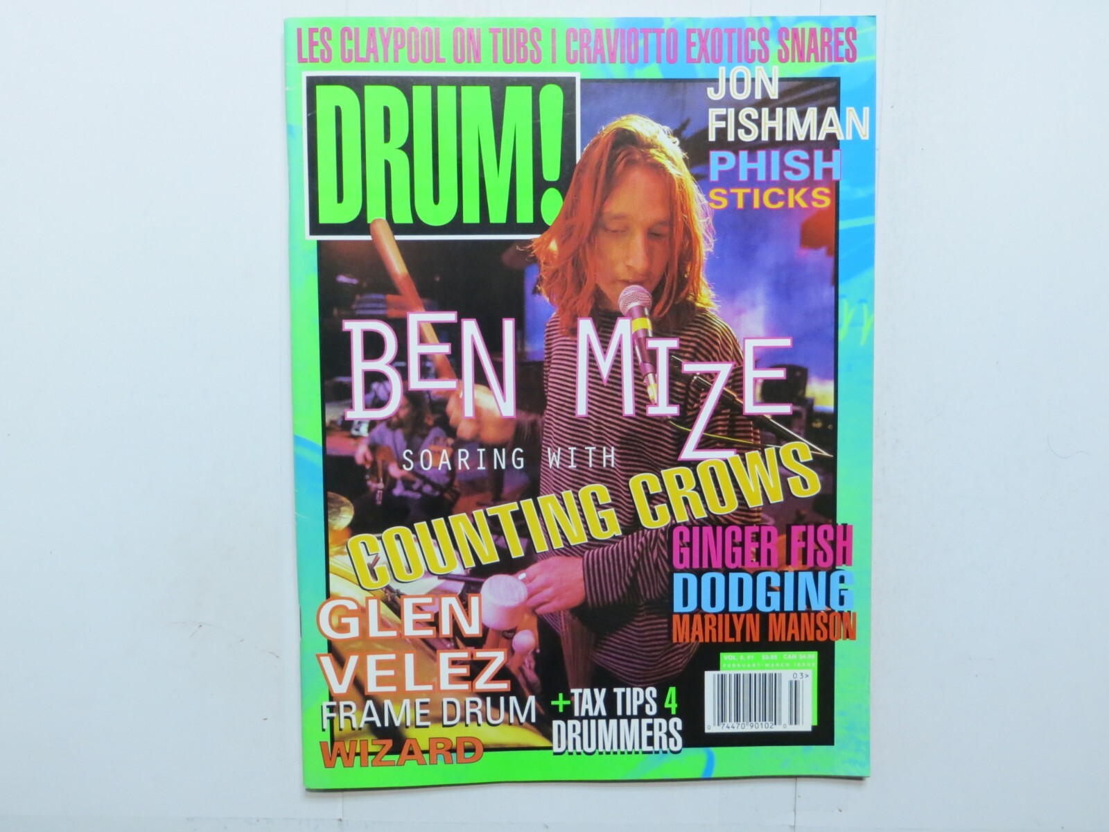 Drum! - 1996 February March Ben Mize Counting Crows Ginger Fish Manson ...