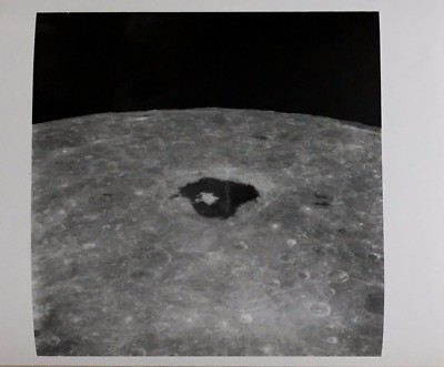 APOLLO 8 *TSIOLKOVSKY CRATER* SPECIAL INTEREST PHOTO NASA / MARSHALL SFC ALABAMA