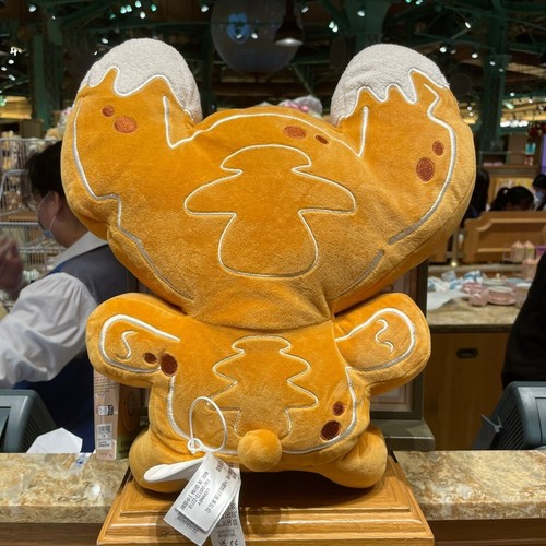 Disney Store Official 2022 munchlings Christmas STITCH Gingerbread Plush toy - Picture 2 of 2