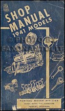 1941 Pontiac Original Repair Shop Manual 41 Oem Torpedo Service Book