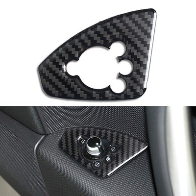 Interior Door Lock Button Cover Trim Fit Audi TT TTRS 2008-14 Black Carbon Fiber
