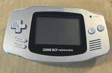 Platinum Nintendo Game Boy Advance Hand-Held System Tested Working Device