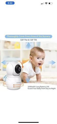 Baby Monitor with Camera and Audio, 4.3'' Video Baby Monitor with 1000ft BG1049 - Picture 5 of 6
