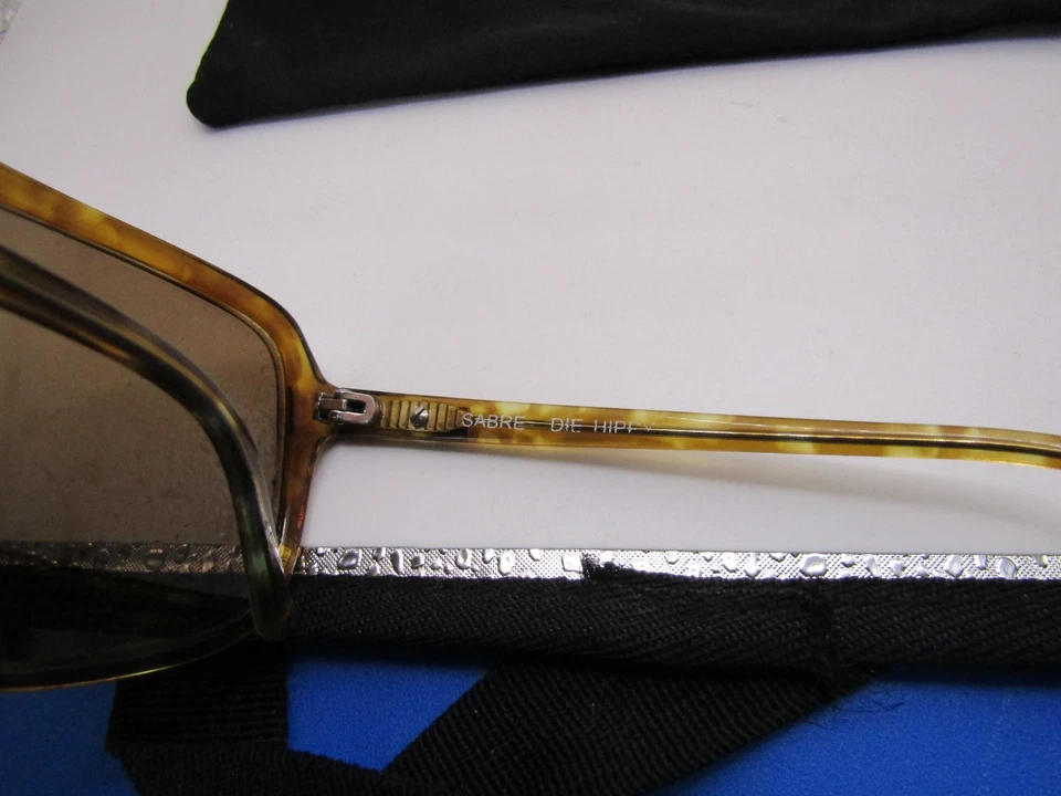 Gafas de sol Sabre Die Hippy blancas aviador cuadradas gafas de sol diseñador hombres mujeres Foto 2 de 3