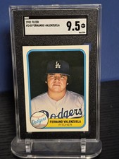 1981 Fleer - Fernando Valenzuela #140 Rookie SGC 9.5 MINT+  Los Angeles Dodgers