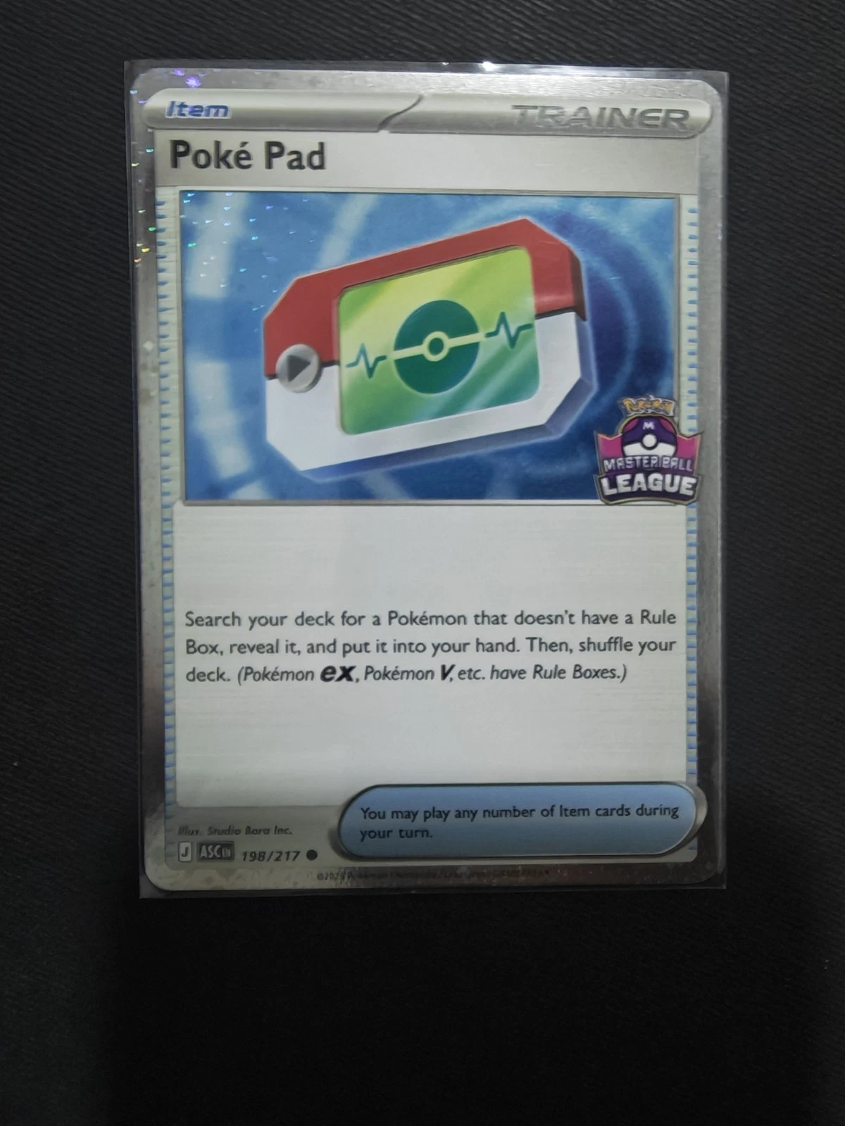 Poké Pad Master Ball League Promo 198/217
