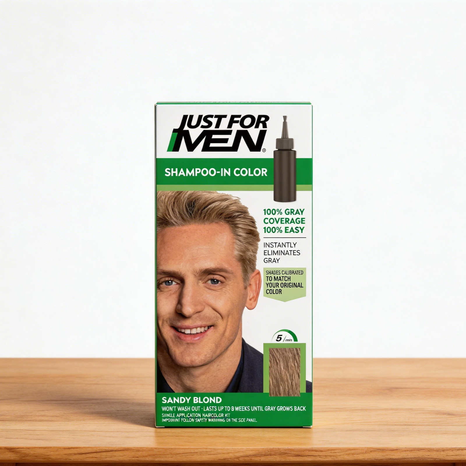 Just For Men Mens Shampoo-In Hair Dye H-10 Sandy Blond 3 Pac