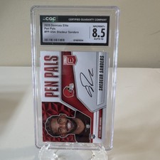 Panini 2025 Donruss Elite Shedeur Sanders PP-SSA RC Auto CGC 8.5 Browns Pen Pals