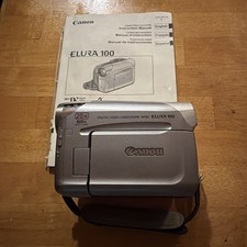 Nice Canon ELURA100 Video Camcorder, Manual - NO Charger Untested mini Handheld