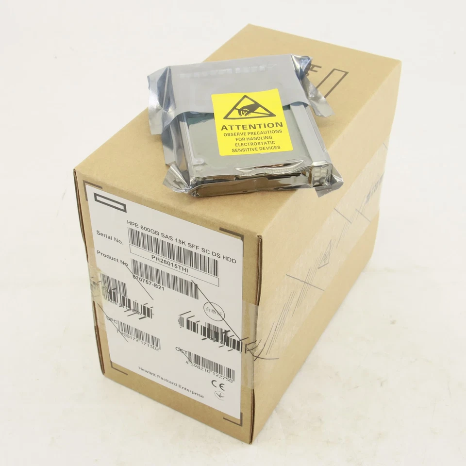 New For HPE 2.5" 600GB 12G 15K SFF SC HDD Hard Drive 867254-002 870757-B21  - Image 3 of 4