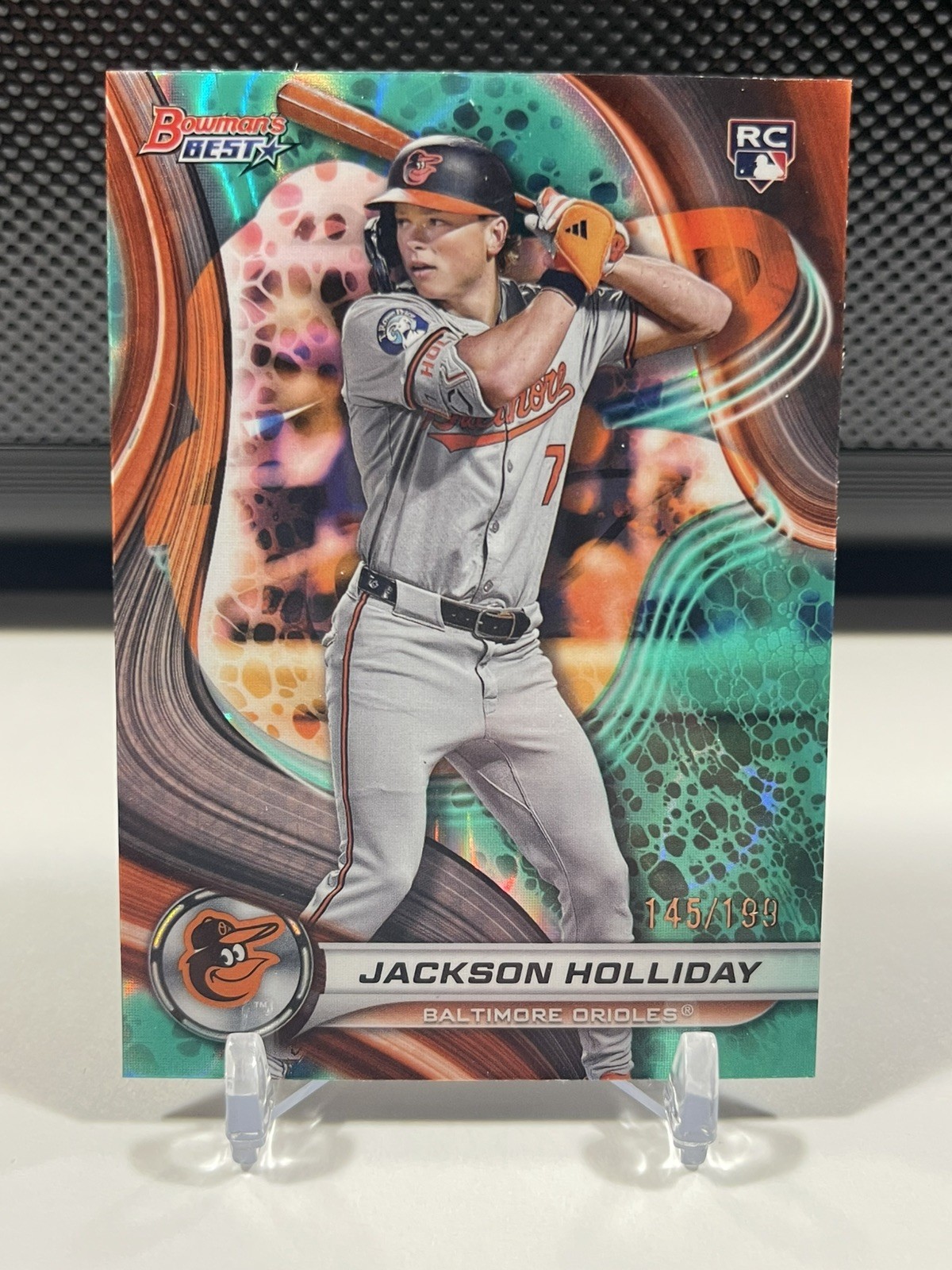 2024 Bowman's Best #13 Jackson Holliday Aqua Lava Refractors #/199