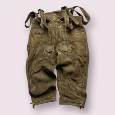 Vintage Men’s Leather Original Steindl Muchen Lederhosen Sz 34 Brown