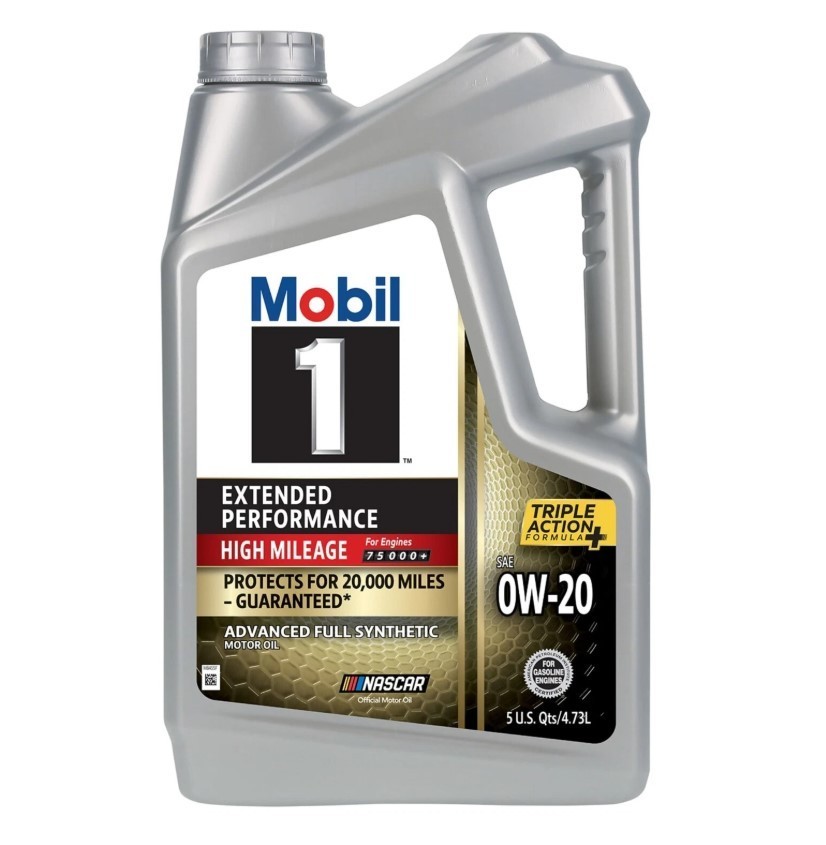 2 Pack Mobil 1 Extended Performance High Mileage Full Synthetic Motor Oil 0W-20