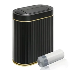 Bathroom Trash Can with Lid Butterfly, Motion Sensor Trash Can Bathroom Decor...