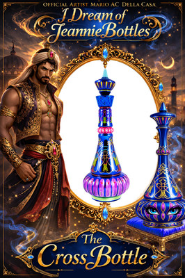 The Cross Bottle -I DREAM OF JEANNIE/GENIE BOTTLE! * BY THE REAL