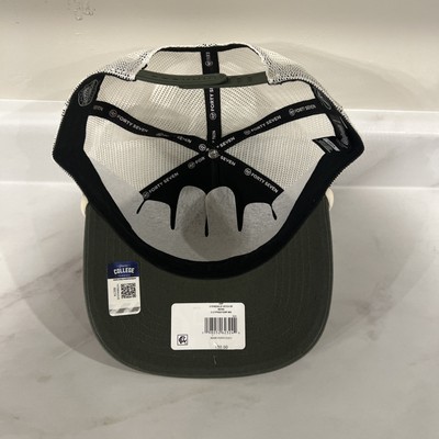 Casquette Snapback Noire/blanche Pour Homme Top Of The World Black White Miami Hurricanes Stockpile Trucker Snapback Hat