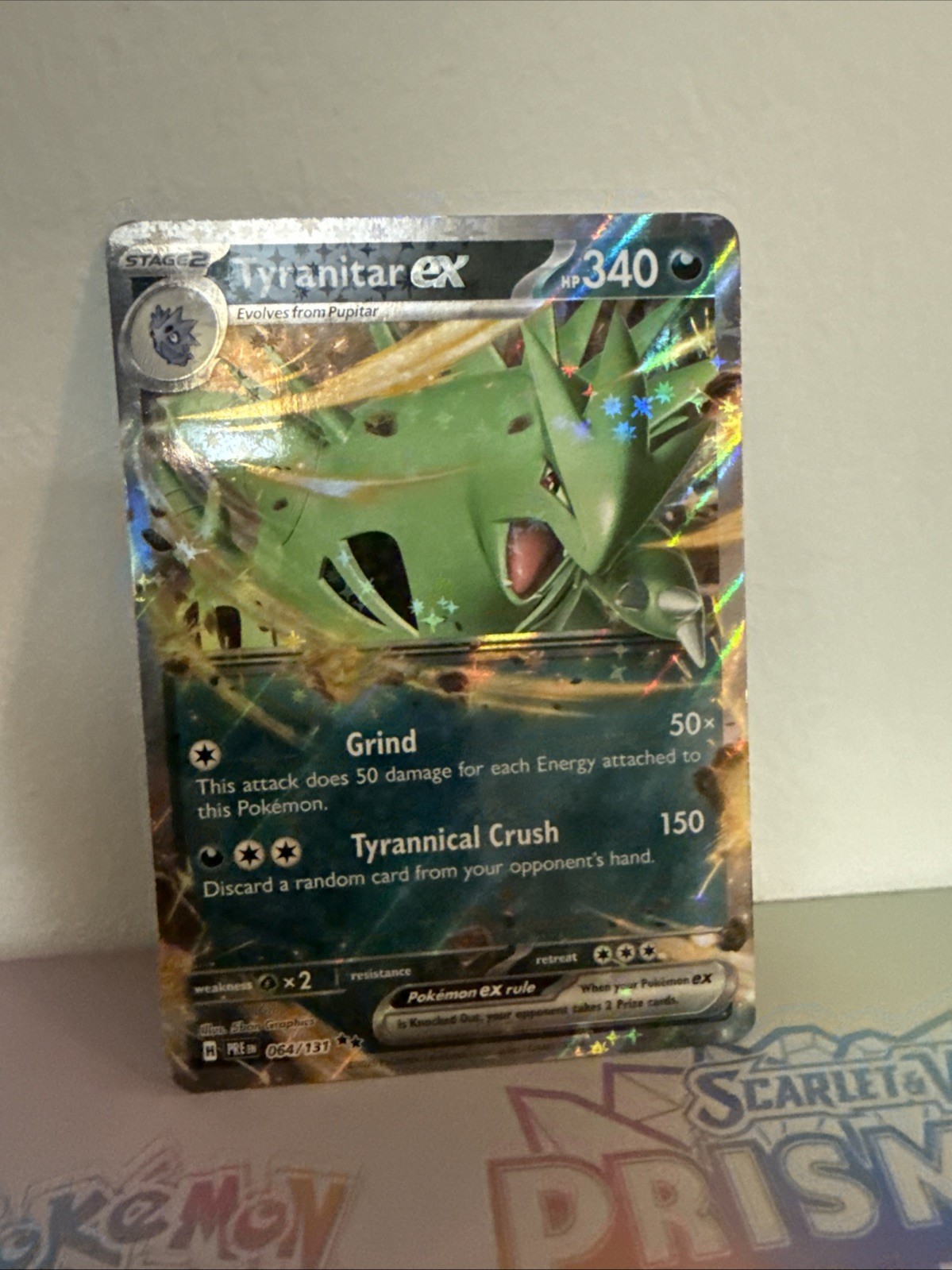 Tyranitar ex Holo Double Rare SV: Prismatic Evolutions 064/131 NM