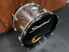 1970s 24” x 14”  Slingerland -Chrome Over Wood-Bass Kick Drum