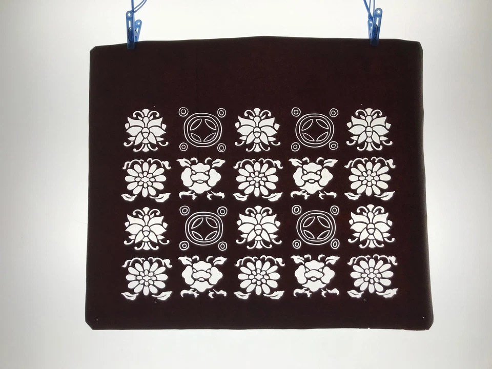 Plantilla de papel kimono katagami japonés antiguo flores Shippo 4Y609 Foto 2 de 4