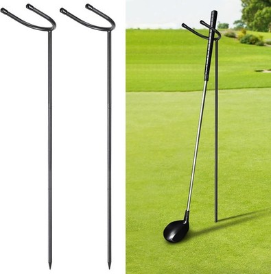 2PCS U-Shaped Golf Club Holder, Keeps Your Clubs Clean, Dry & Visible, Detachabl