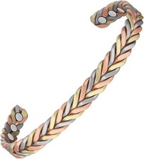 Vicmag Copper Bracelet for Women Men Magnetic with Ultra Feather