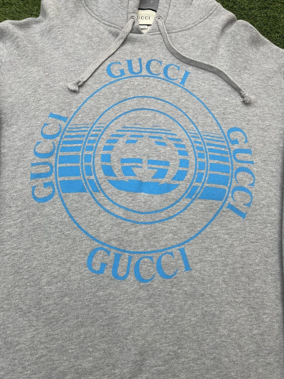 Taglia XXL Felpa con cappuccio pullover Gucci stampa record