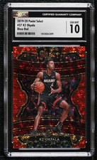2019 Select Concourse Hybrid Red Disco Prizm 8/49 KZ Okpala CGC 10 Gem Mint 7zf