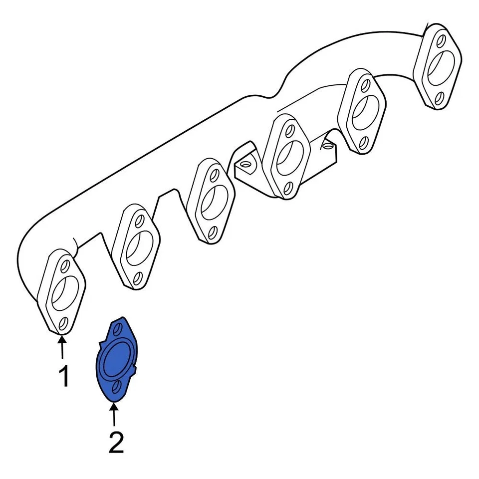 For Dodge Ram 4500 2009-2010 Dodge 68419703AA Exhaust Manifold Gasket Foto 4 de 4