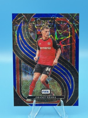 2024-25 Panini Select FIFA #130 Granit Xhaka Blue Lazer